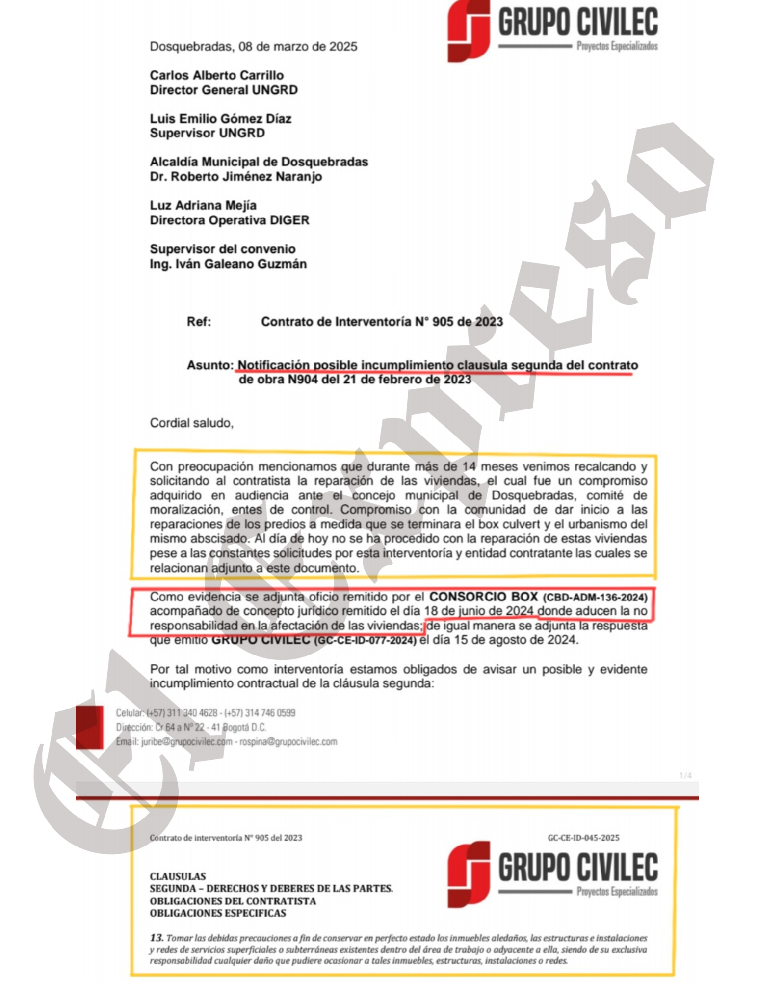 Contratista irresponsable: Box Dosquebradas ignora cláusula y deja propietarios en la calle 9 contratista irresponsable box dosquebradas ignora clausula y deja propietarios en la calle marca de agua 16
