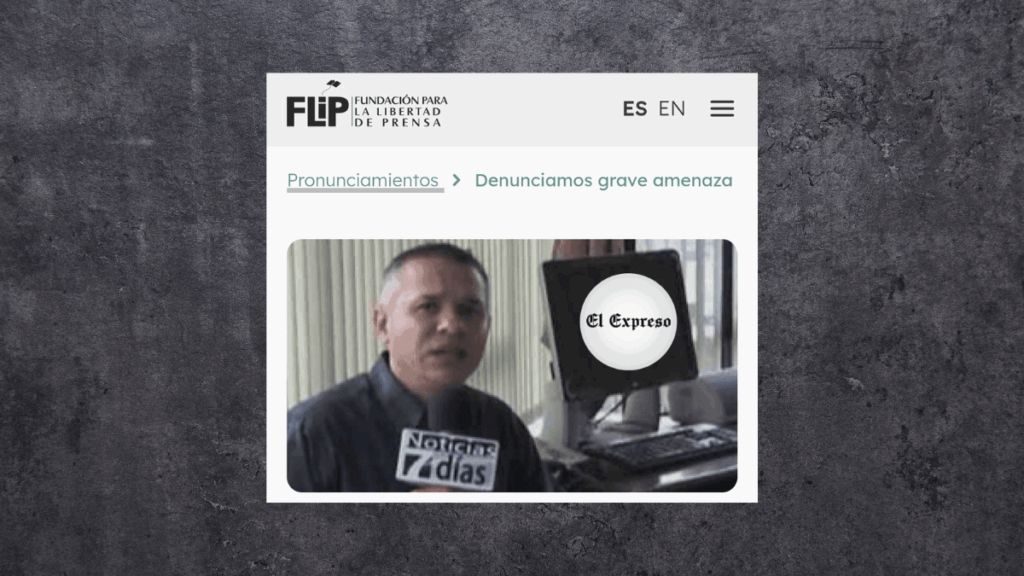 denunciamos grave amenaza a la libertad de prensa periodista podria ser arrestado por denunciar asuntos de interes publico web 53