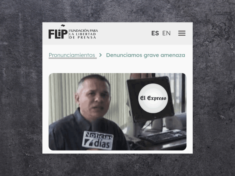 denunciamos grave amenaza a la libertad de prensa periodista podria ser arrestado por denunciar asuntos de interes publico web 53