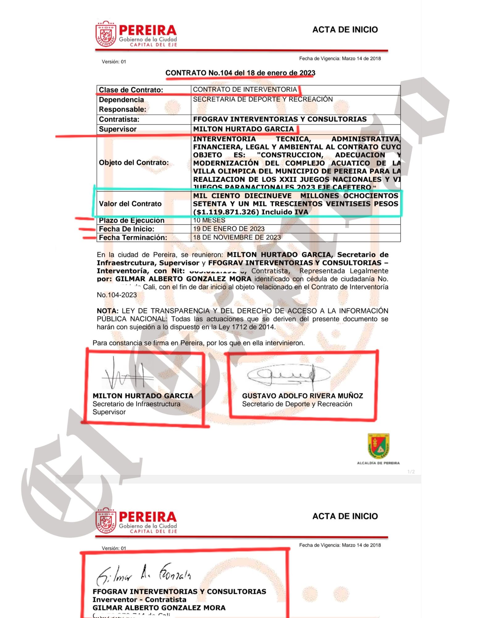Escándalo en Pereira: Carlos Maya contrató para las Piscinas Olímpicas, empresas investigadas, embargadas que no cumplen 9 escandalo en pereira carlos maya contrato para las piscinas olimpicas empresas investigadas embargadas que no cumplen marca de agua 15