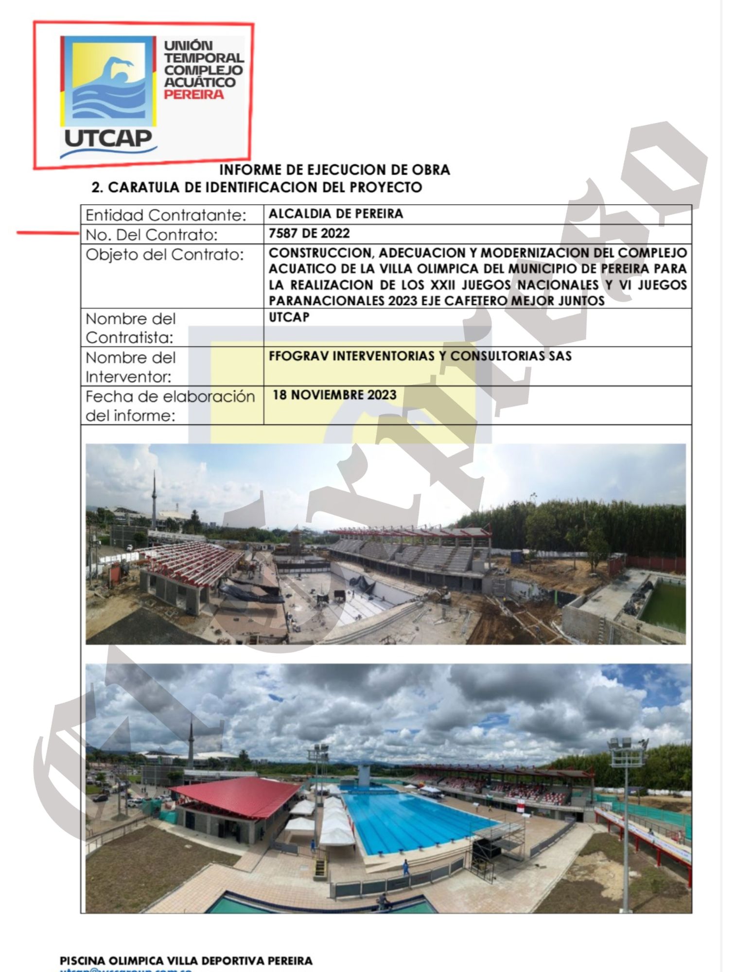 Escándalo en Pereira: Carlos Maya contrató para las Piscinas Olímpicas, empresas investigadas, embargadas que no cumplen 3 escandalo en pereira carlos maya contrato para las piscinas olimpicas empresas investigadas embargadas que no cumplen marca de agua 9
