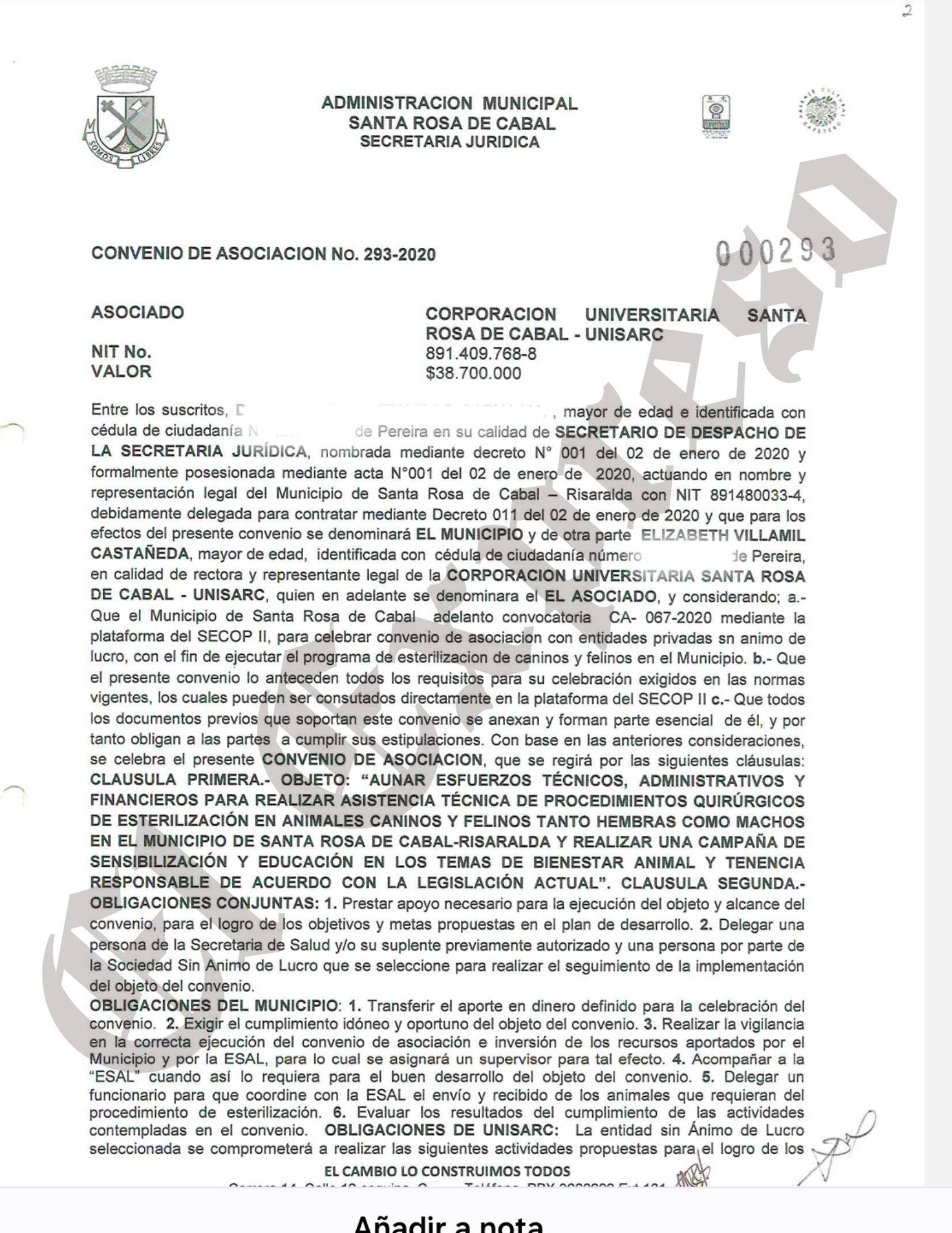 Fiscalía investiga los $4.142 millones en contratos de Víctor Tamayo con UNISARC 7 fiscalia investiga los 4 142 millones en contratos de victor tamayo con unisarc marca de agua 58
