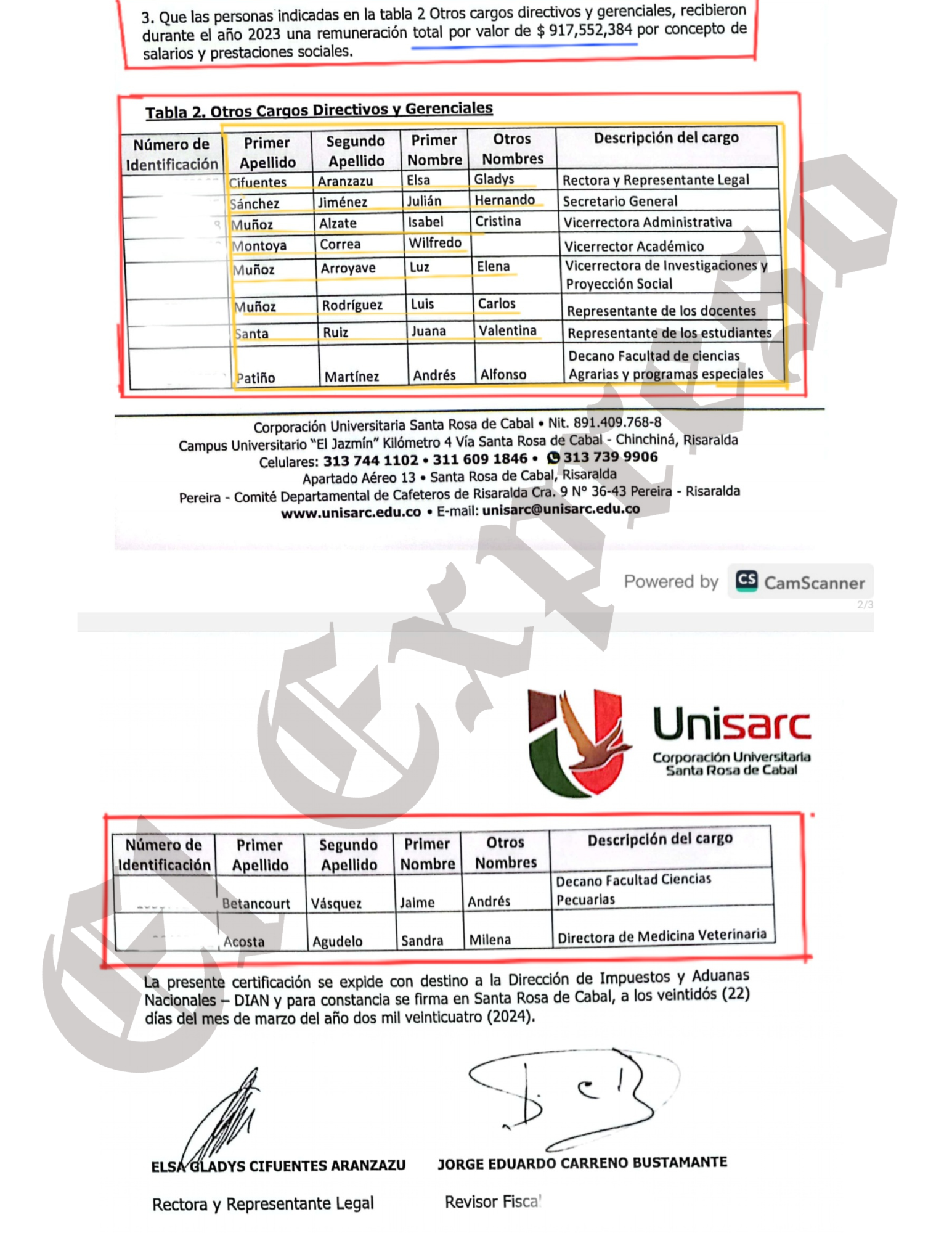 Fiscalía investiga los $4.142 millones en contratos de Víctor Tamayo con UNISARC 11 fiscalia investiga los 4 142 millones en contratos de victor tamayo con unisarc marca de agua 62