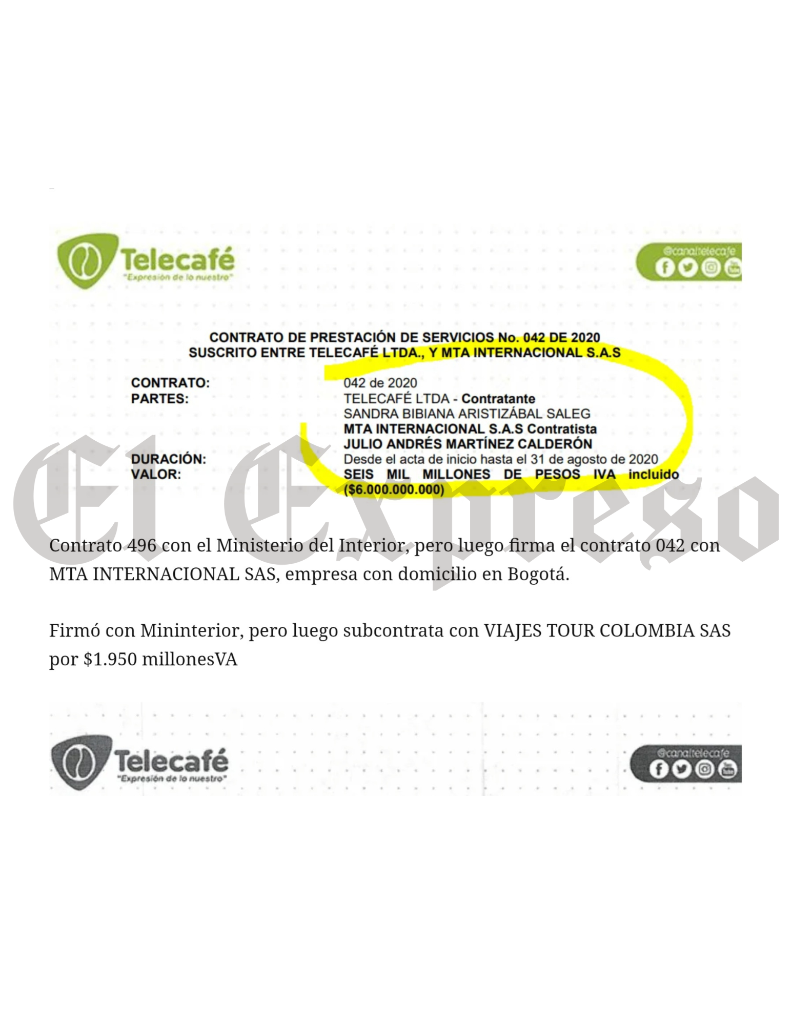¿Qué pasó en 2023 en Telecafé y a donde fueron a parar miles de millones? 7 que paso en 2023 en telecafe y a donde fueron a parar miles de millones marca de agua 28