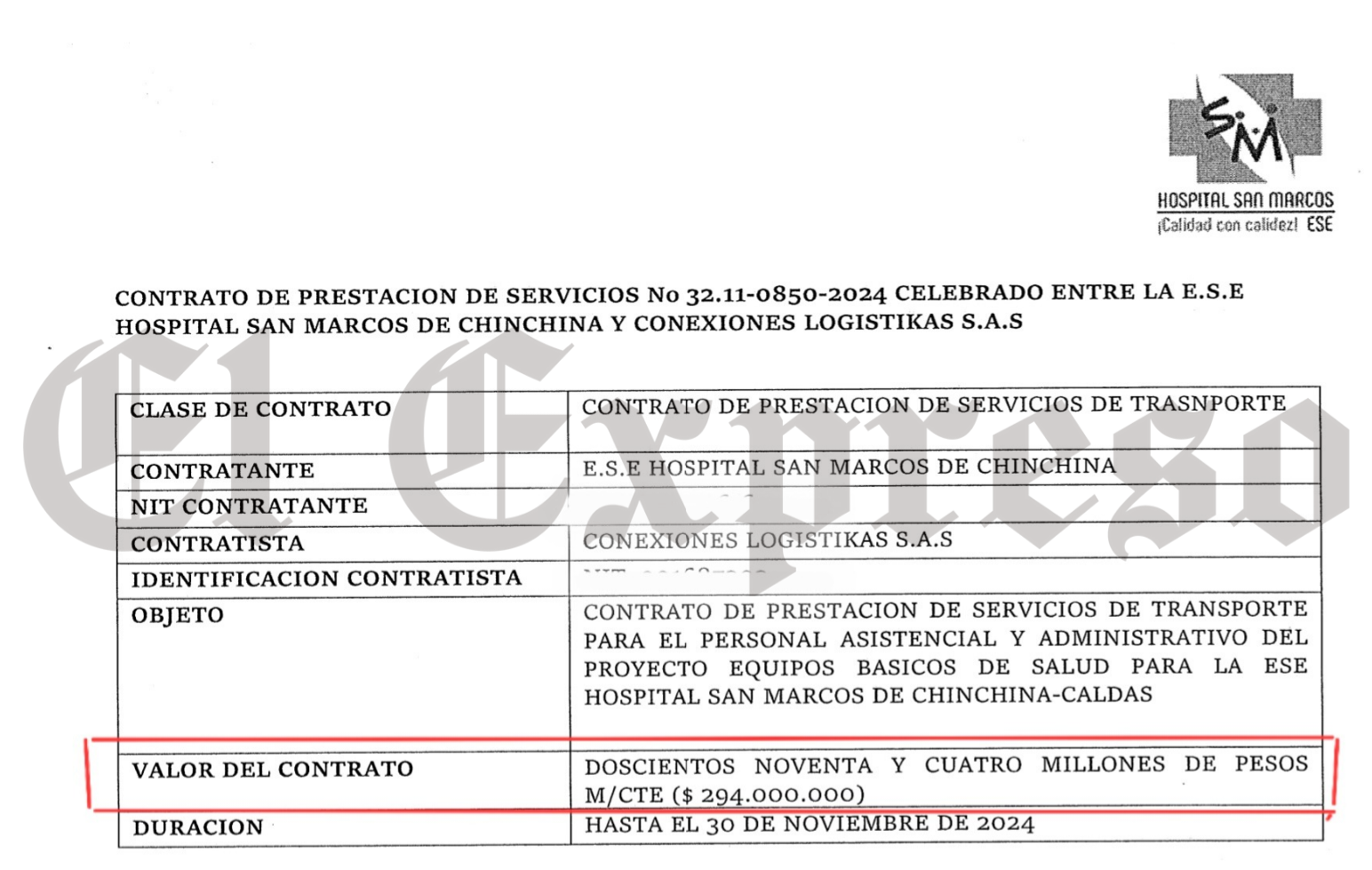 $1.765 millones de déficit en el Hospital San Marcos de Chinchina y encima no aparece contrato de $321 millones 9 1 765 millones de deficit en el hospital san marcos de chinchina y encima no aparece contrato de 321 millones 1000871154