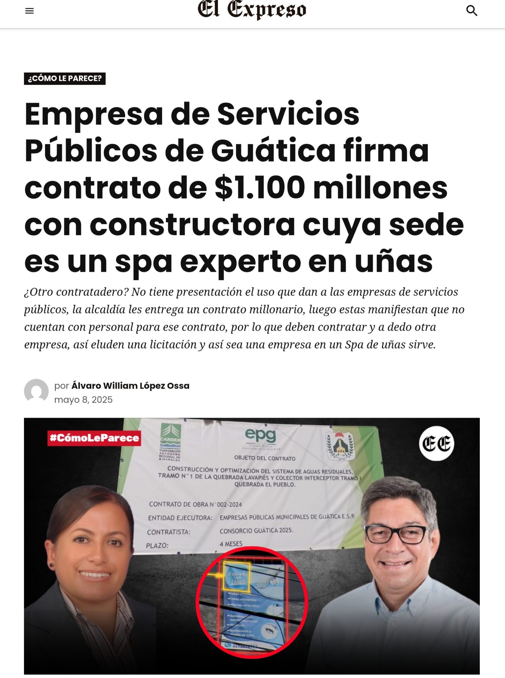 Así burlan las licitaciones, alcalde de Pueblo Rico contrata $1.854 millones a dedo con la Empresa de Servicios Públicos y este subcontrata a dedo con Rigall S.A.S. 8 asi burlan las licitaciones alcalde de pueblo rico contrata 1 854 millones a dedo con la empresa de servicios publicos y este subcontrata a dedo con rigall s a s 1000027107 scaled e1755644940157