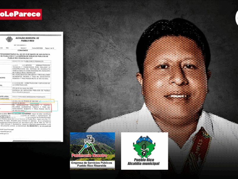 asi burlan las licitaciones alcalde de pueblo rico contrata 1 854 millones a dedo con la empresa de servicios publicos y este subcontrata a dedo con rigall s a s img 9991