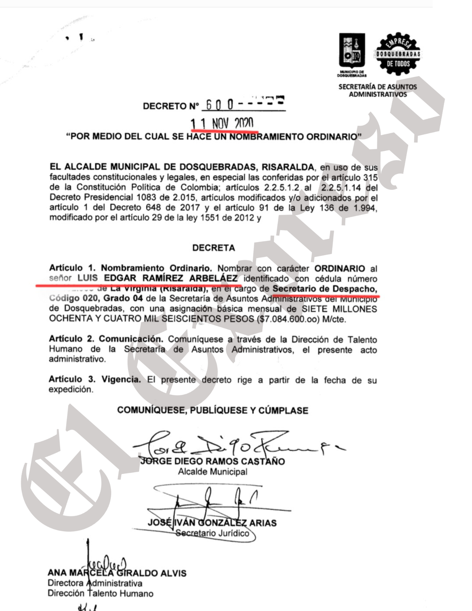 Extra, Fiscalía vincula tres funcionarios más en el contrato de las Fiestas de Dosquebradas 8 extra fiscalia vincula tres funcionarios mas en el contrato de las fiestas de dosquebradas marca de agua 10