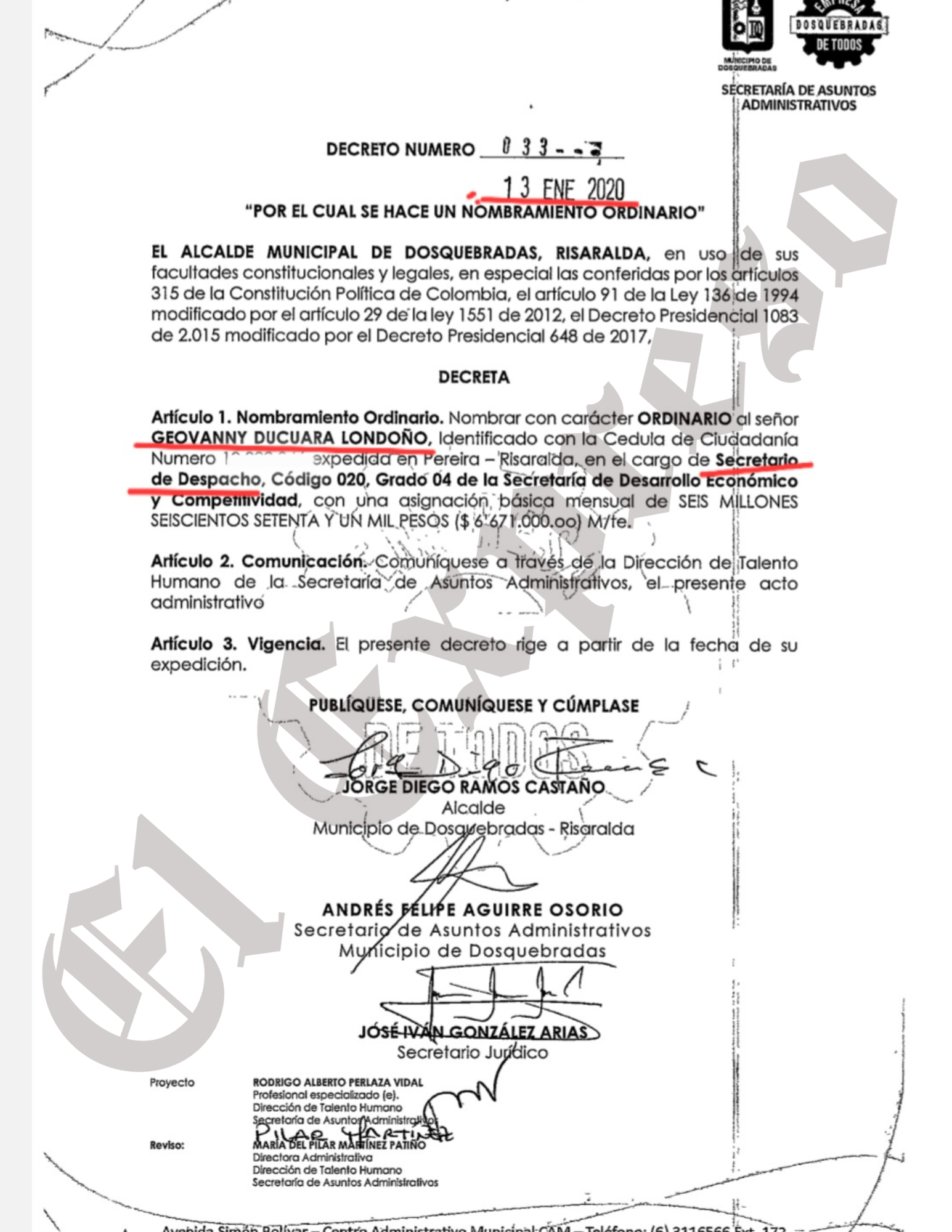 Extra, Fiscalía vincula tres funcionarios más en el contrato de las Fiestas de Dosquebradas 10 extra fiscalia vincula tres funcionarios mas en el contrato de las fiestas de dosquebradas marca de agua 11