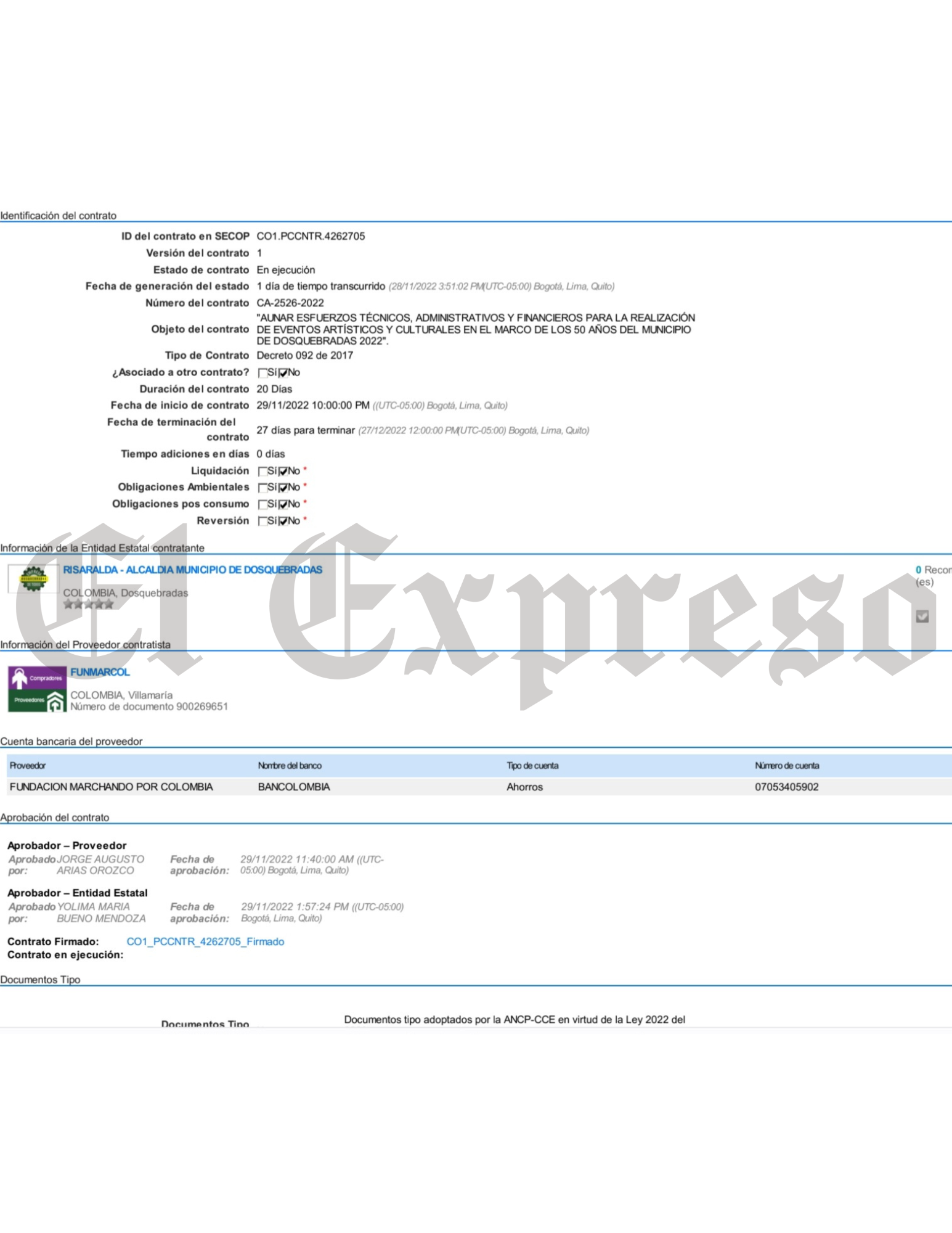 Grupo Investigativo de delitos contra la administración pública acaban de capturar a varios funcionarios de la alcaldía de Dosquebradas involucrados en el contrato Fiestas de Dosquebradas 2022 5 grupo investigativo de delitos contra la administracion publica acaban de capturar a varios funcionarios de la alcaldia de dosquebradas involucrados en el contrato fiestas de dosquebradas 2022 marca d