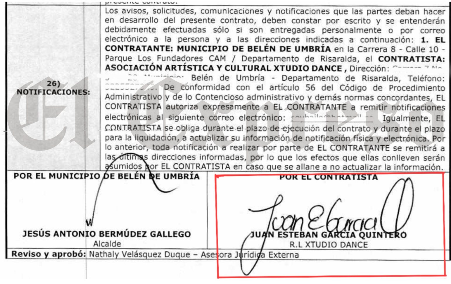 Jhon Fredy Montes alcalde de Belén de Umbría, duplica contratos a Asociación que era de un funcionario suyo 3 jhon fredy montes alcalde de belen de umbria duplica contratos a asociacion que era de un funcionario suyo marca de agua 18 e1756334867106