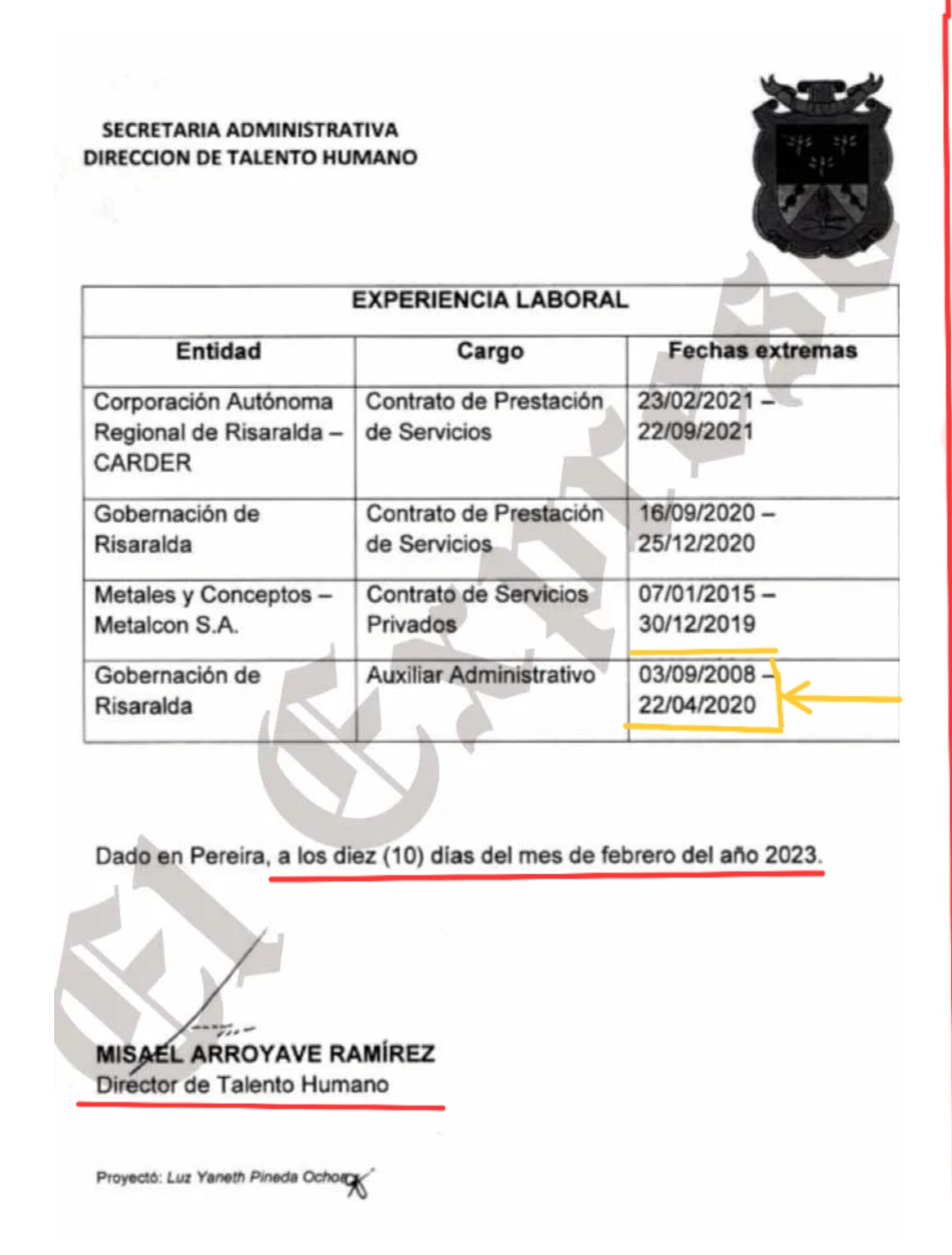 Procuraduría investiga, Fiscalía valora y Gloria Lyda sigue en la Gobernación a pesar de las sospechas de sus estudios y contratos laborales 4 procuraduria investiga fiscalia valora y gloria lyda sigue en la gobernacion a pesar de las sospechas de sus estudios y contratos laborales 1000026681 e1755037471230