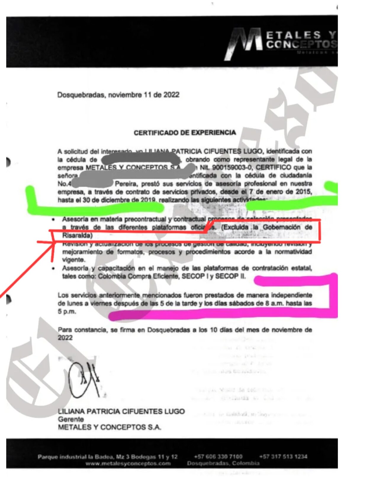 Procuraduría investiga, Fiscalía valora y Gloria Lyda sigue en la Gobernación a pesar de las sospechas de sus estudios y contratos laborales 8 procuraduria investiga fiscalia valora y gloria lyda sigue en la gobernacion a pesar de las sospechas de sus estudios y contratos laborales 1000026684 e1755037668410