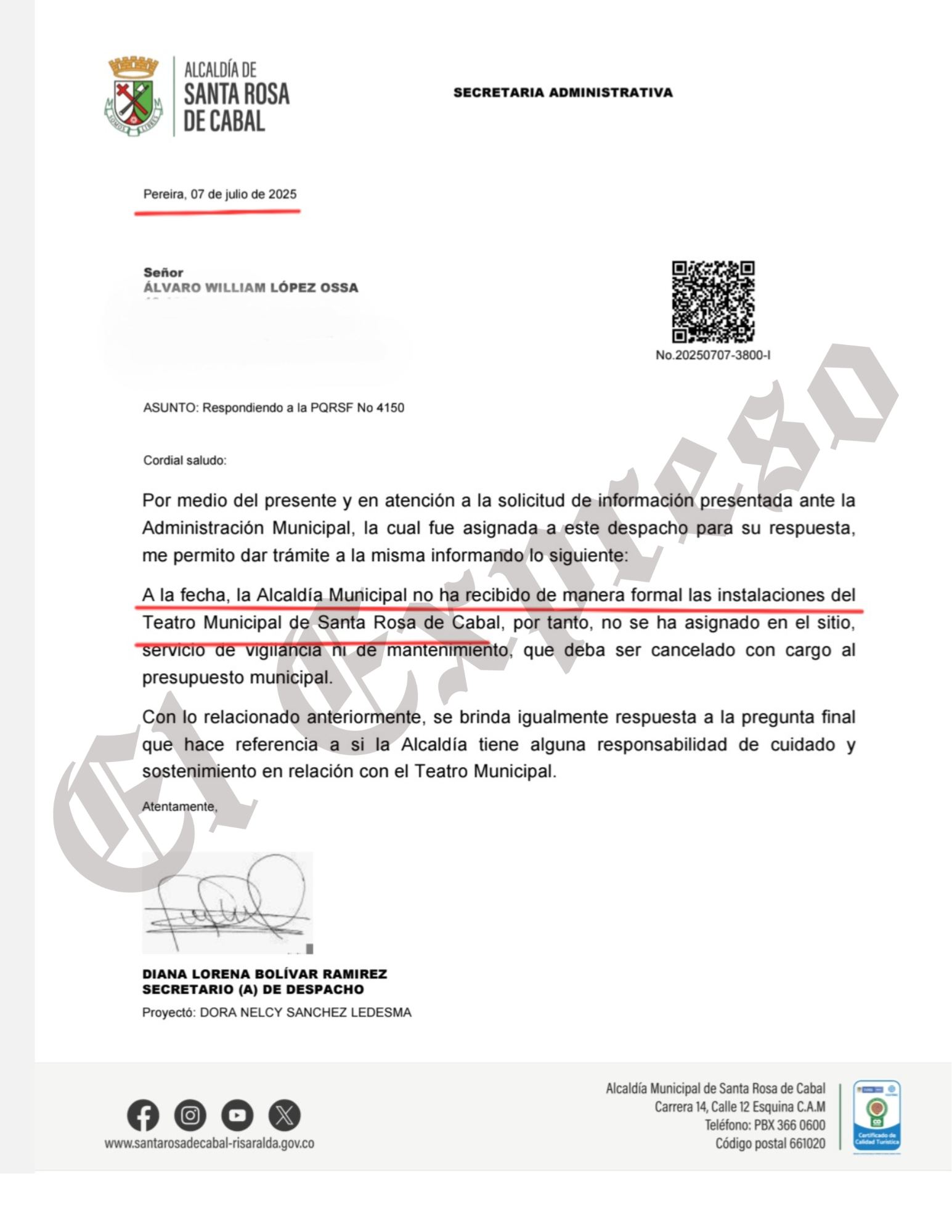 Santa Rosa de Cabal y el teatro que nadie quiere ¿Se perdieron los $12.000 millones? 5 santa rosa de cabal y el teatro que nadie quiere se perdieron los 12 000 millones marca de agua 25