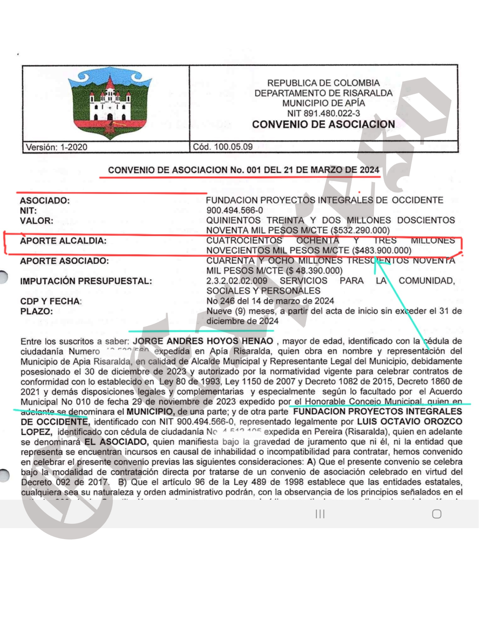 Alcalde de Apía paga $1.002 millones a Fundación San José, (la del título exprés a Juliana Guerrero) por atender ancianos mientras en 2024 pagó $483 millones por lo mismo 6 alcalde de apia paga 1 002 millones a fundacion san jose la del titulo express a juliana guerreropor atender ancianosmientras en 2024 pago 483 millones por lo mismo marca de agua 32