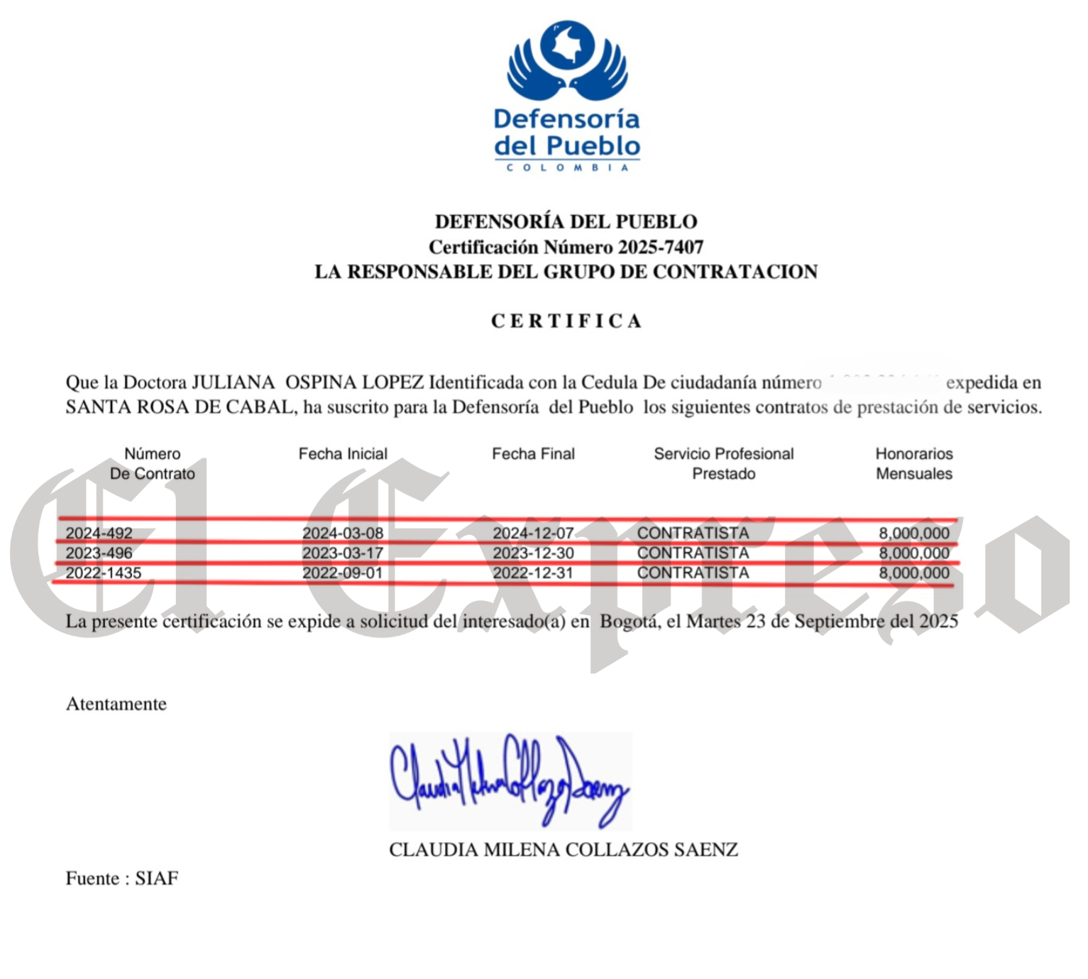 Los atractivos contratos de la esposa del Senador Gustavo Moreno 6 los atractivos contratos de la esposa del senador gustavo moreno marca de agua 4 e1758753618117
