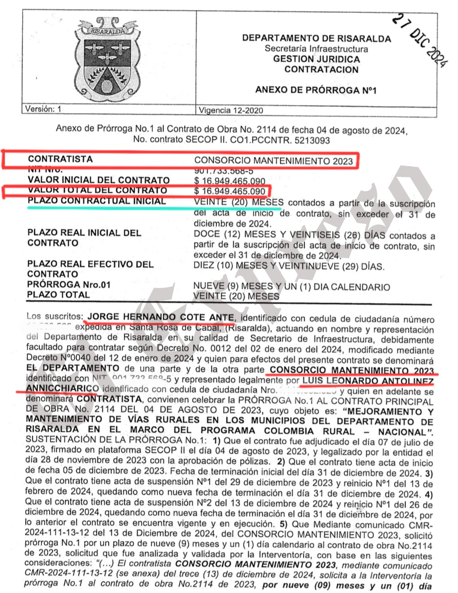 Los atractivos contratos de la esposa del Senador Gustavo Moreno 3 los atractivos contratos de la esposa del senador gustavo moreno marca de agua 5