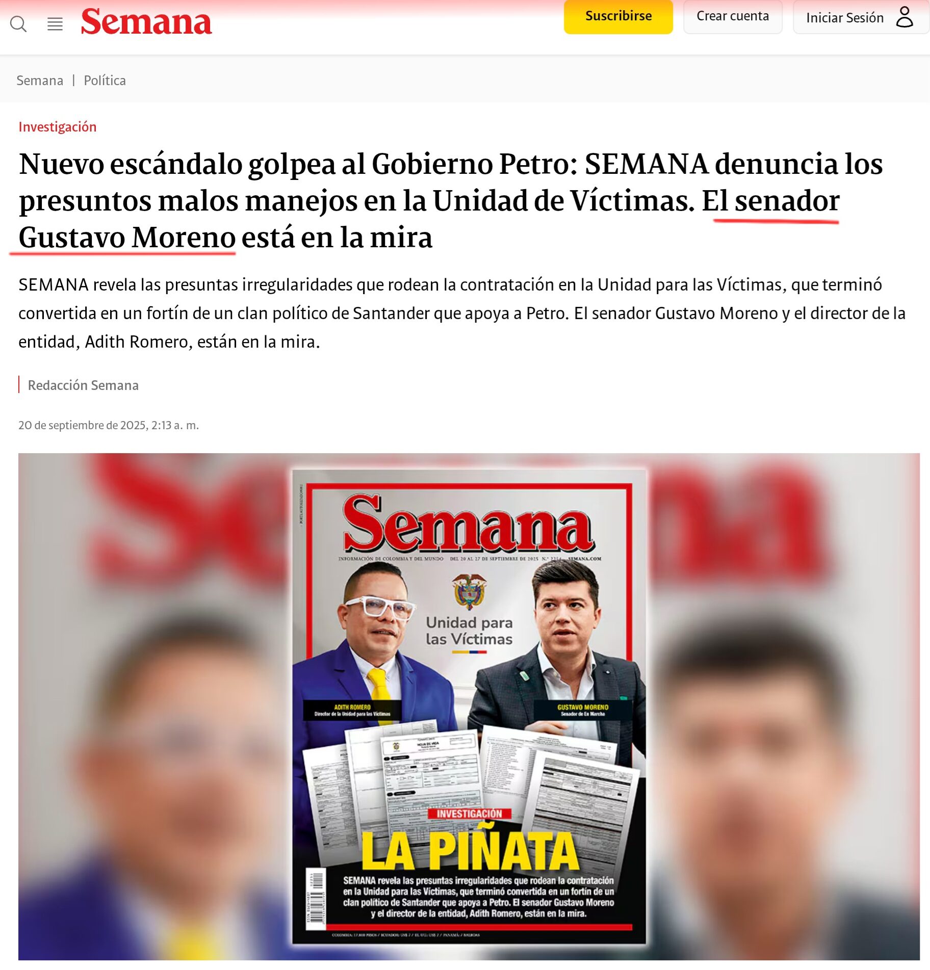 Otro escándalo de Petro y su aliado el Senador Gustavo Moreno con la Unidad para las Víctimas 2 otro escandalo de petro y su aliado el senador gustavo moreno con la unidad para las victimas 1000028084 e1758575252758