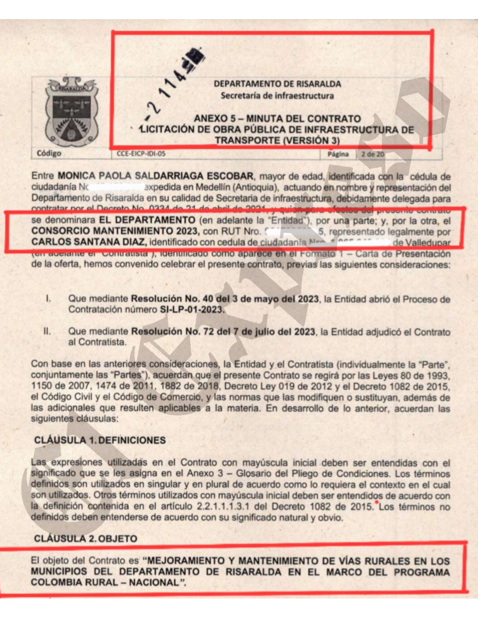 Placas huellas en Santa Rosa, nuevas y ya están agrietadas y con remiendos, y el contrato es de $17.000 millones 11 placas huellas en santa rosa nuevas y ya estan agrietadas y con remiendos y el contrato es de 17 000 millones marca de agua