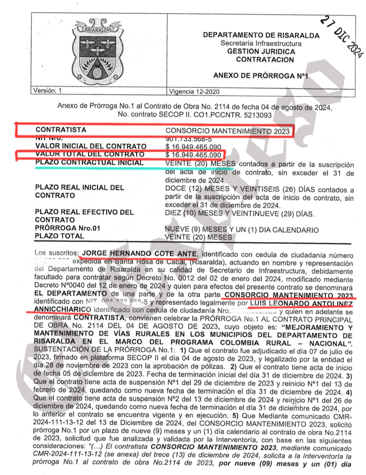 Placas huellas en Santa Rosa, nuevas y ya están agrietadas y con remiendos, y el contrato es de $17.000 millones 12 placas huellas en santa rosa nuevas y ya estan agrietadas y con remiendos y el contrato es de 17 000 millones marca de agua 1