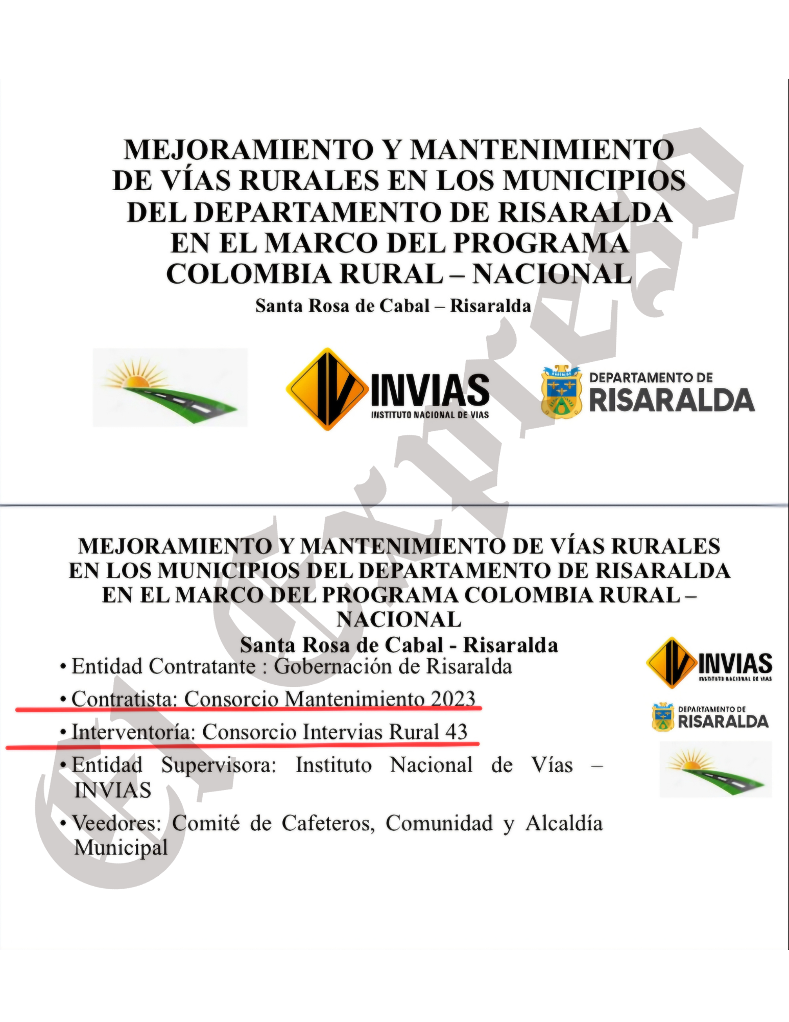 Placas huellas en Santa Rosa, nuevas y ya están agrietadas y con remiendos, y el contrato es de $17.000 millones 13 placas huellas en santa rosa nuevas y ya estan agrietadas y con remiendos y el contrato es de 17 000 millones marca de agua 2