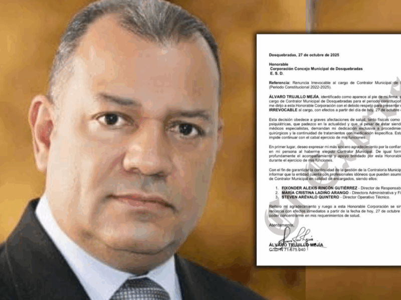 Renunció el contralor de Dosquebradas,  Álvaro Trujillo  2 Renunció el contralor de Dosquebradas,  Álvaro Trujillo