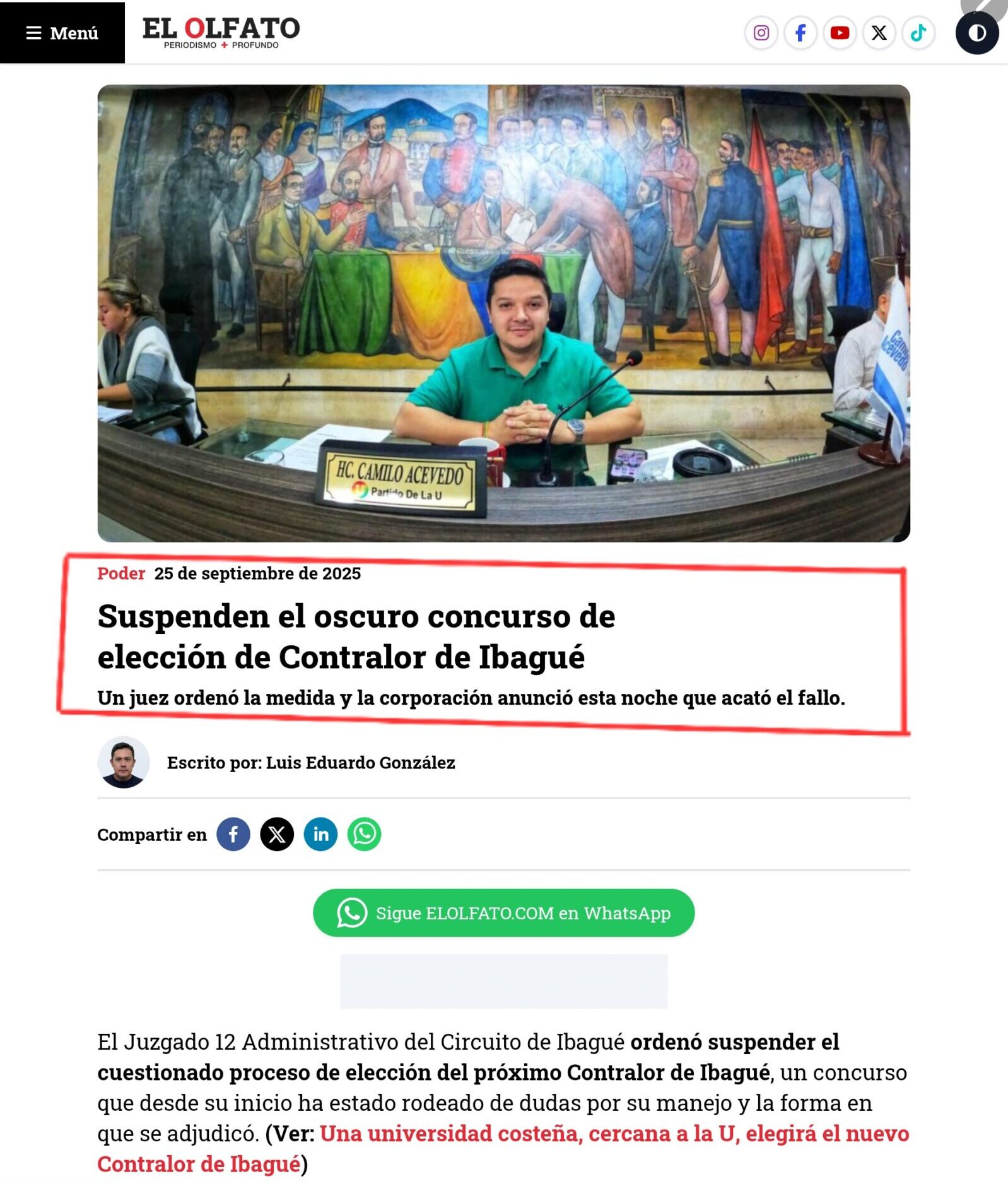 ¿Jenny Constanza Osorio Contralora de Pereira? ¿Olvidan los concejales los antecedentes y que están denunciados? 14 jenny constanza osorio contralora de pereira olvidan los concejales los antecedentes y que estan denunciados 1000028590 1 scaled e1759440101487