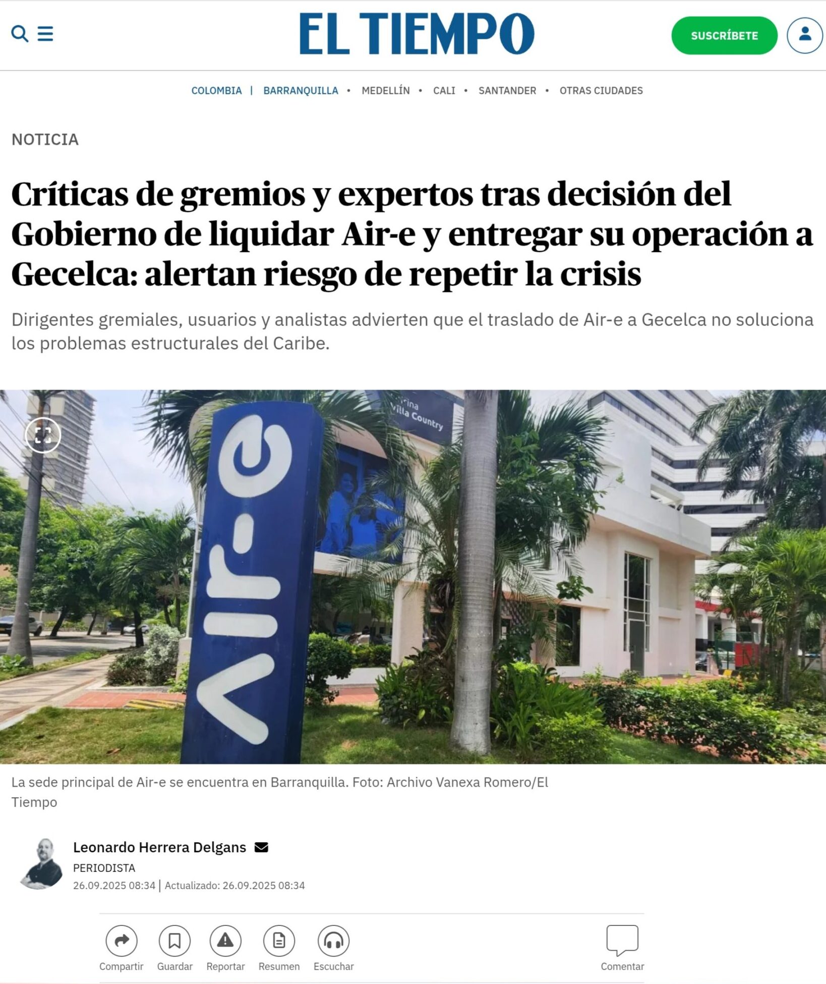 ¿Liquidan a Air-e? Alexis Mejía no atiende y no sabemos que pasará con la platica de los pereiranos 6 liquidan a air e alexis mejia no atiende y no sabemos que pasara con la platica de los pereiranos 1000028873 scaled e1760039285555