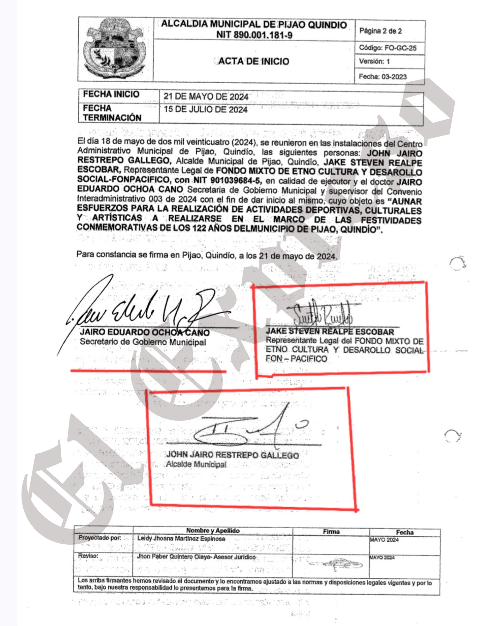 ¿Qué oculta John Jairo Restrepo alcalde de Pijao que no entrega documentos? 7 que oculta john jairo restrepo alcalde de pijao que no entrega documentos marca de agua 62