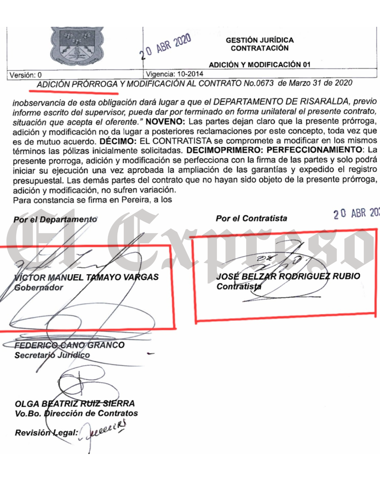 ¿Sabían de los $378 millones que pagó el exgobernador Tamayo por las camionetas alquiladas a Transespeciales del Otún? 6 sabian de los 378 millones que pago el exgobernador tamayo por las camionetas alquiladas a transespeciales del otun marca de agua 24