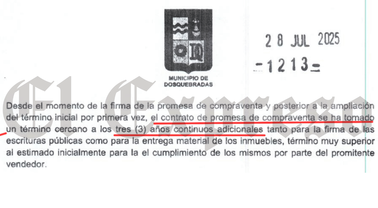 ¿$10.439 millones perdidos? Alcaldía de Dosquebradas declara siniestro en contrato del Edificio Moretti, después de 17 prórrogas y 46 meses 12 10 439 millones perdidos alcaldia de dosquebradas declara siniestro en contrato del edificio moretti despues de 17 prorrogas y 46 meses marca de agua 90 e1762986177259