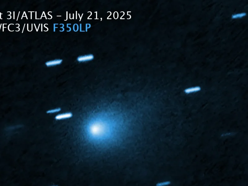 Astrónomos logran fotografiar al cometa 3I/ATLAS después de su paso por el Sol
