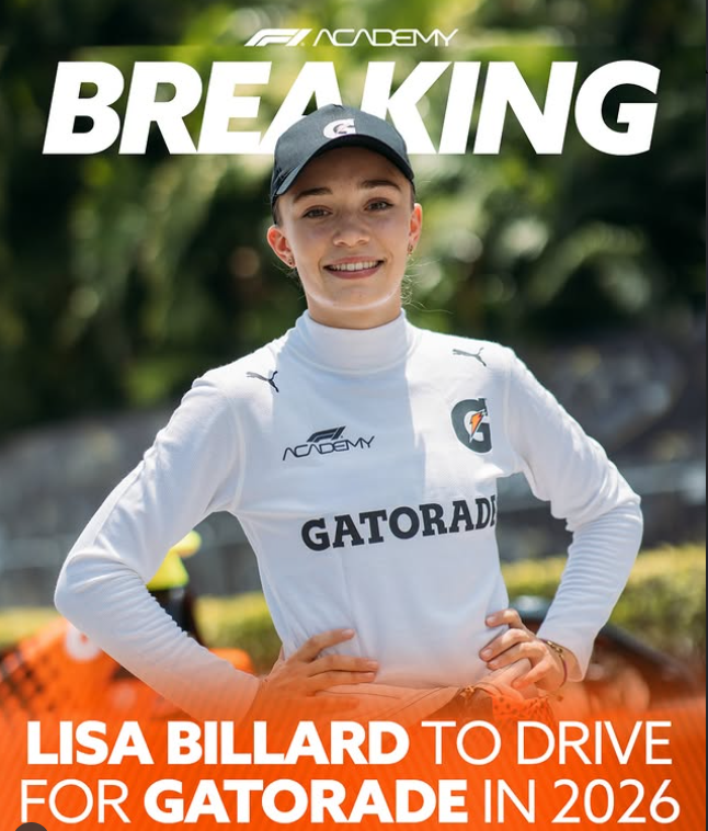 automovilismo femenino en ascenso gatorade anuncia alianza con lisa billard image