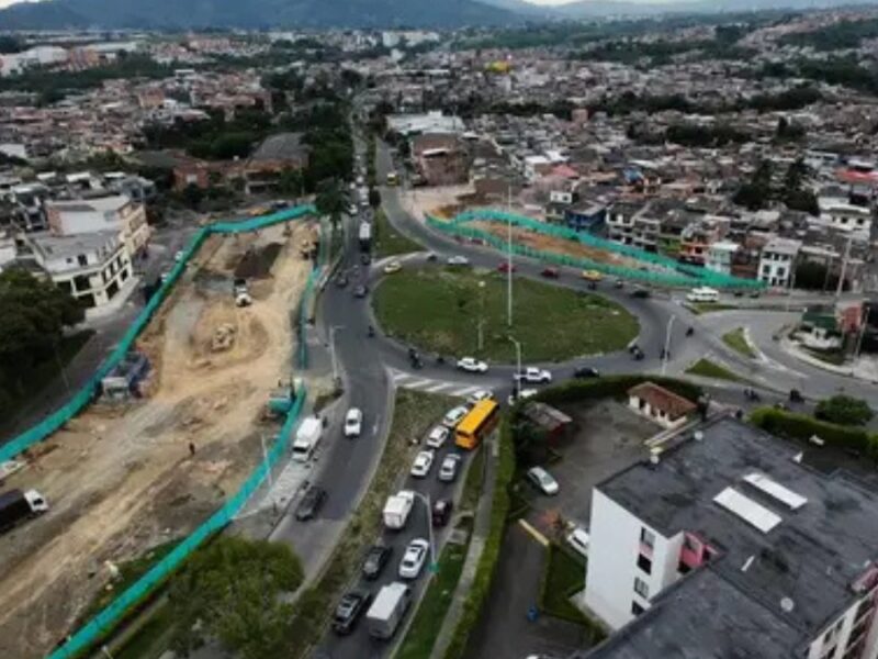 En cuatro frentes de trabajo avanzan las obras de la Nueva Intersección Corales en Pereira