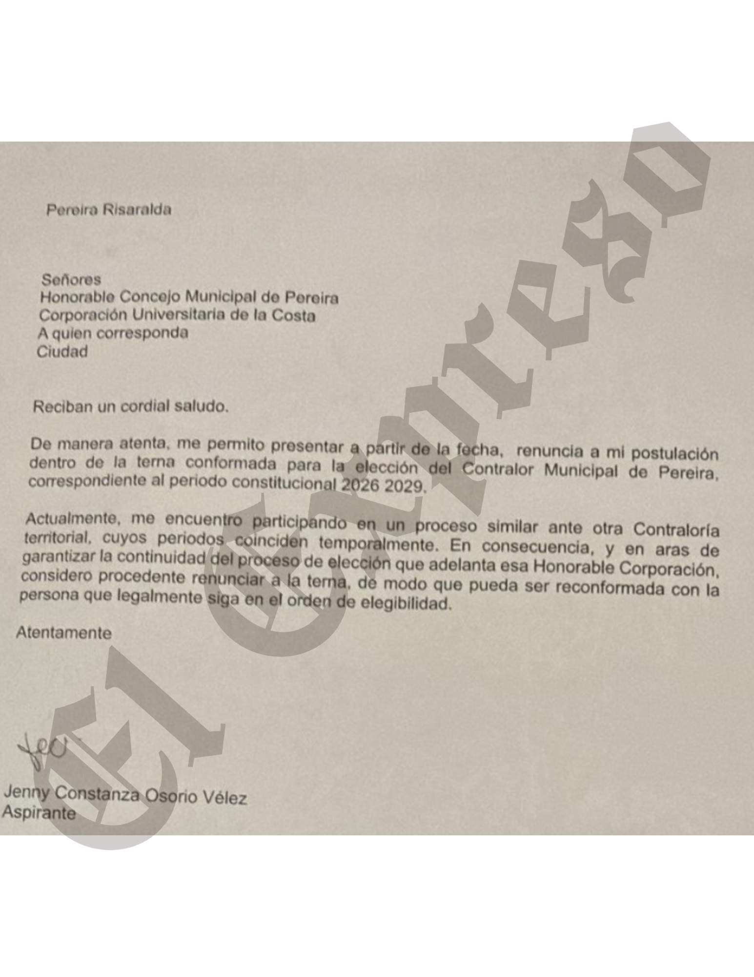 extra recuerdan los procesos que descubrimos en fiscalia de una candidata a contralora que procesos tiene en fiscalia y procuraduria la terna para contralora de pereira marca de agua