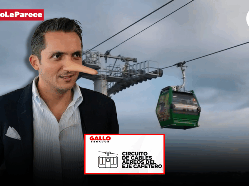Gallo prometió el circuito de cables aéreos para Eje Cafetero y no cumplió