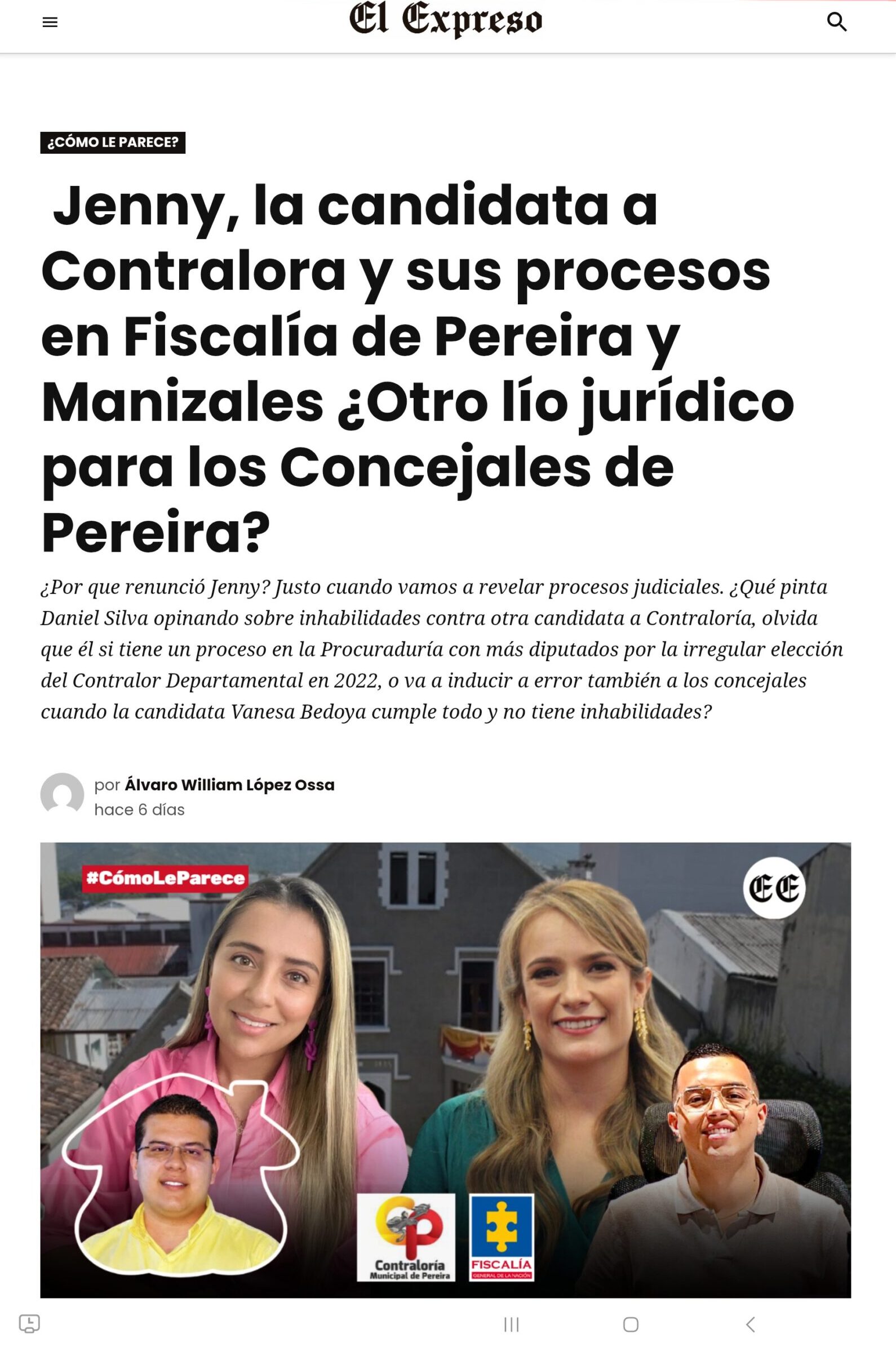 ¿Jenny Constanza con proceso en Fiscalía y candidata a Contralora de Dosquebradas, Eduard Orlando presidente del Concejo, calificando para un disciplinario? 3 jenny constanza con proceso en fiscalia y candidata a contralora de dosquebradas eduard orlando presidente del concejo calificando para un disciplinario 1000029690 scaled e1763225064418
