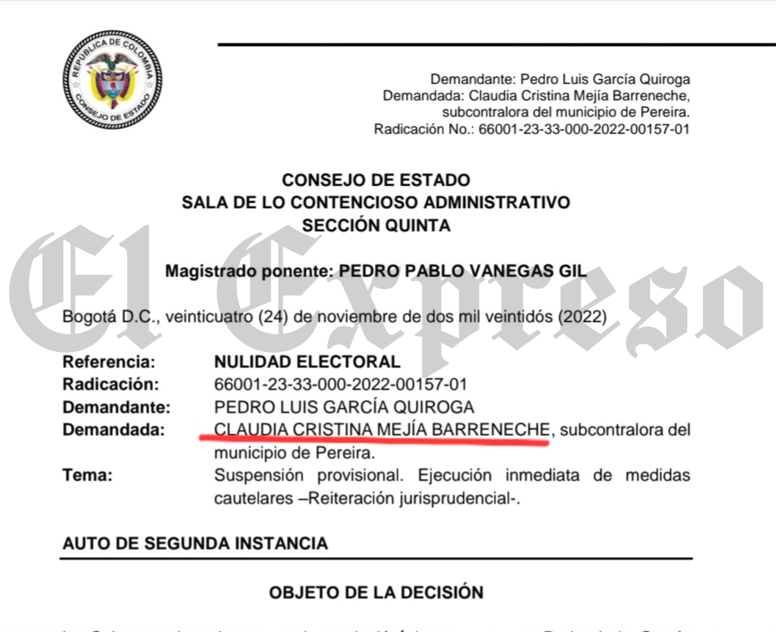 Jenny, la candidata a Contralora y sus procesos en Fiscalía de Pereira y Manizales ¿Otro lío jurídico para los Concejales de Pereira? 6 jenny la candidata a contralora y sus procesos en fiscalia de pereira y manizales otro lio juridico para los concejales de pereira marca de agua 70 e1762546703859