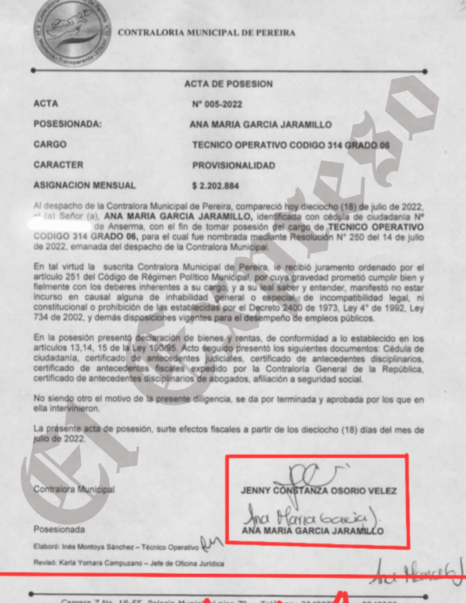 Jenny, la candidata a Contralora y sus procesos en Fiscalía de Pereira y Manizales ¿Otro lío jurídico para los Concejales de Pereira? 8 jenny la candidata a contralora y sus procesos en fiscalia de pereira y manizales otro lio juridico para los concejales de pereira marca de agua 72