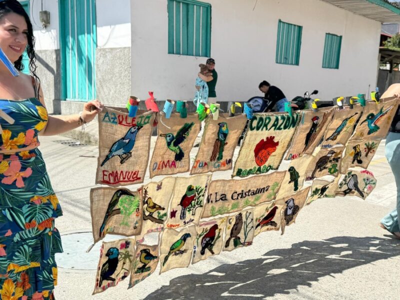 La Carder participó con desfiles, pancartas y charlas en el IV Festival de la Bangsia del Tatamá