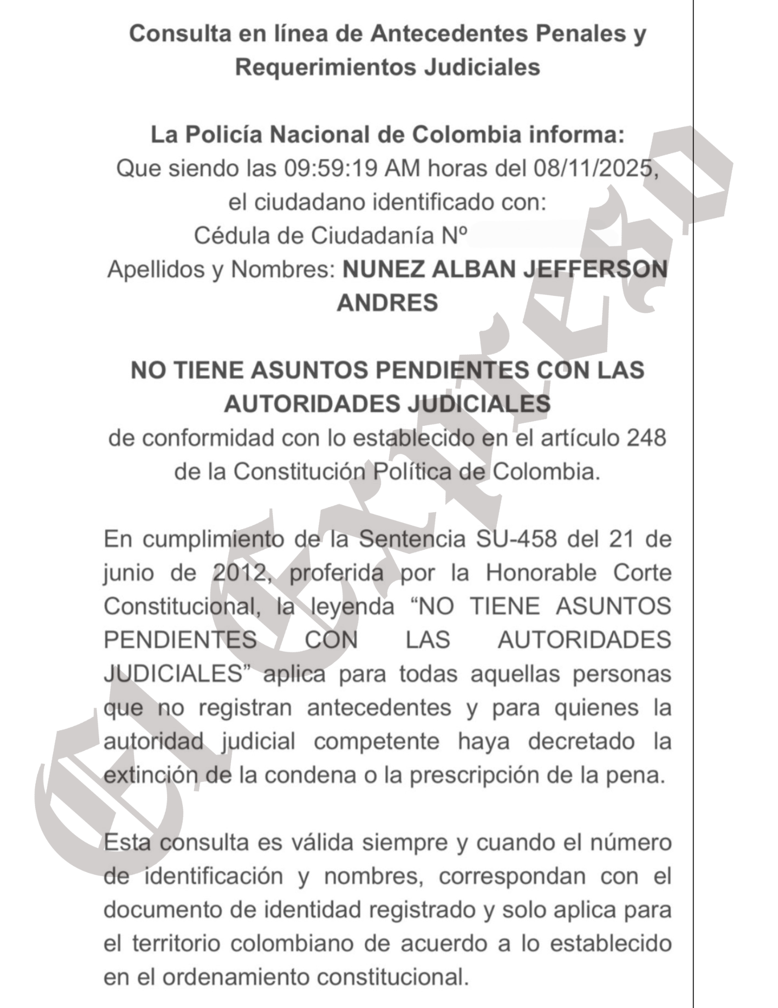 ¿Que procesos judiciales o disciplinarios tienen actualmente los candidatos a Contralor de Pereira? 10 que procesos judiciales o disciplinarios tienen actualmente los candidatos a contralor de pereira marca de agua 2025 11 20t152204.138