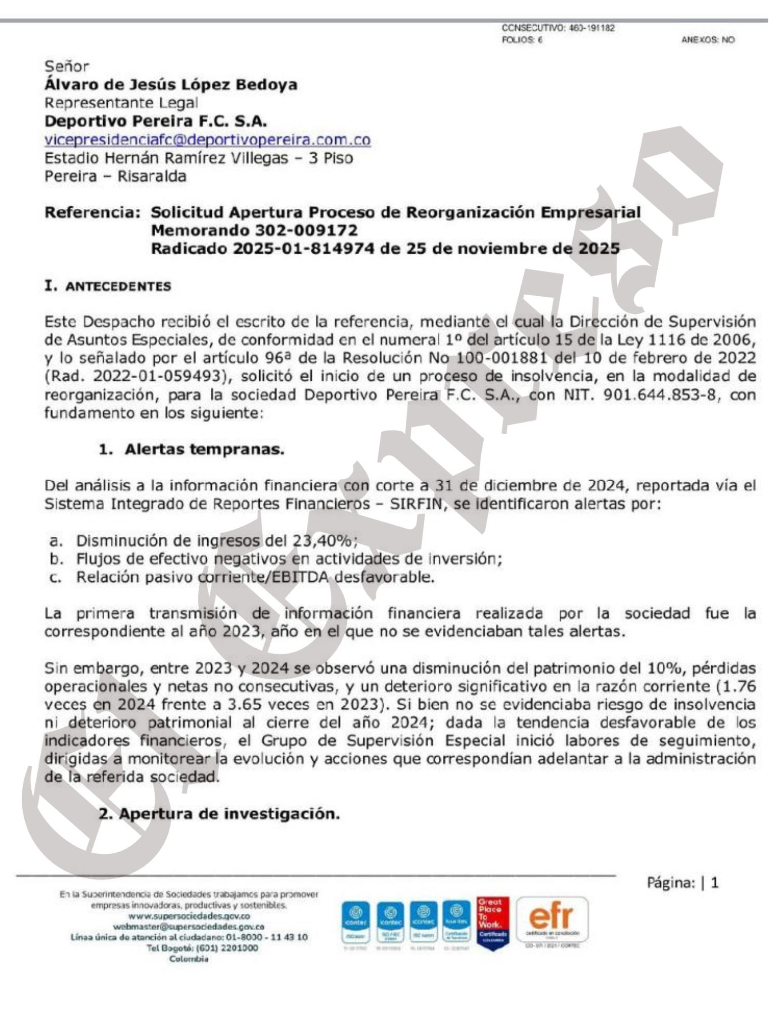 ¿Compraría boletas para partidos si Álvaro López sigue administrando el Deportivo Pereira? 9 compraria boletas para partidos si alvaro lopez sigue administrando el deportivo pereira 1