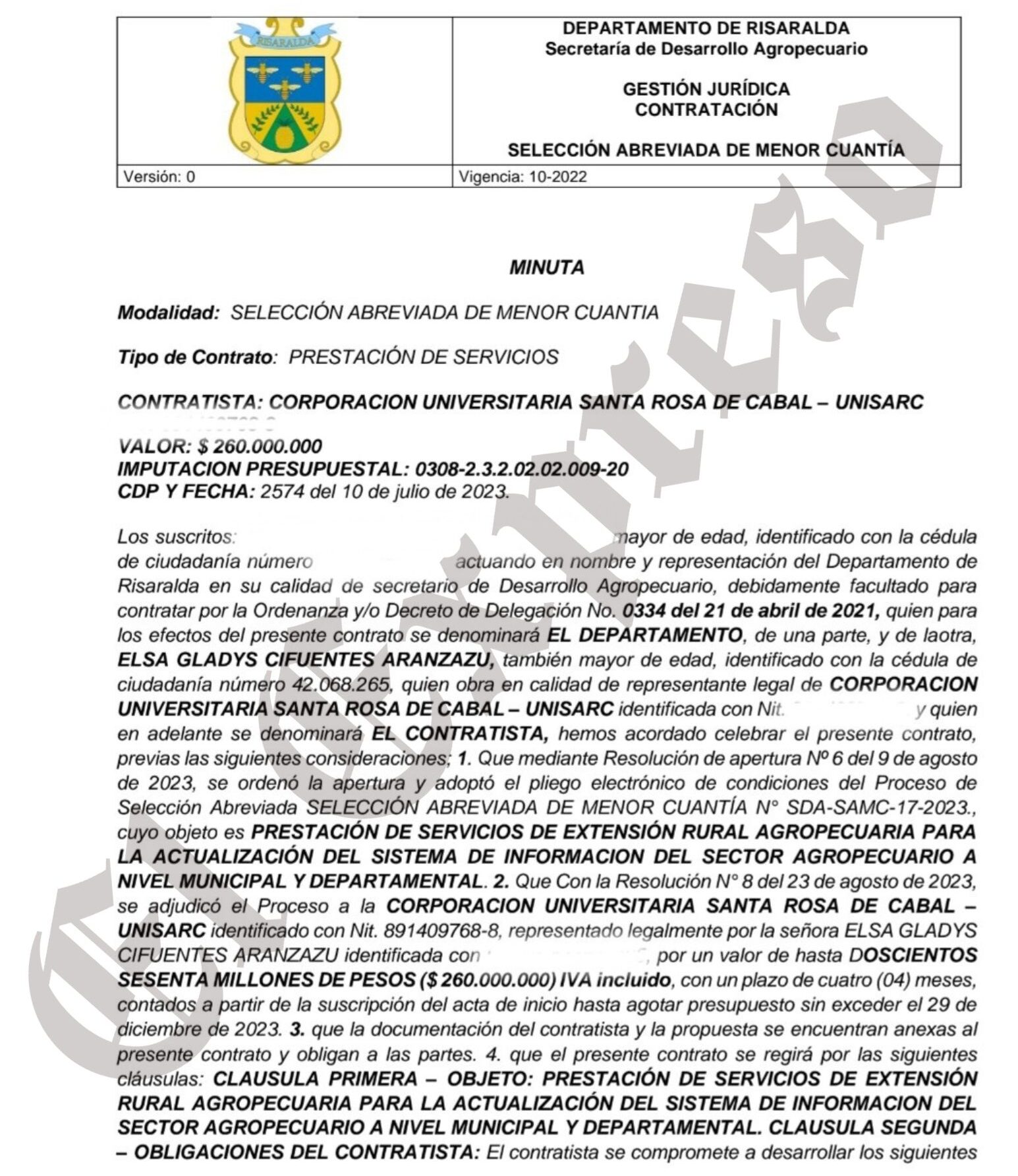 Graves observaciones de la Contraloría por contratos de $4.142 millones de Elsa Gladys en Unisarc 12 graves observaciones de la contraloria por contratos de 4 142 millones de elsa gladys en unisarc imagen 6 1 e1765902439541