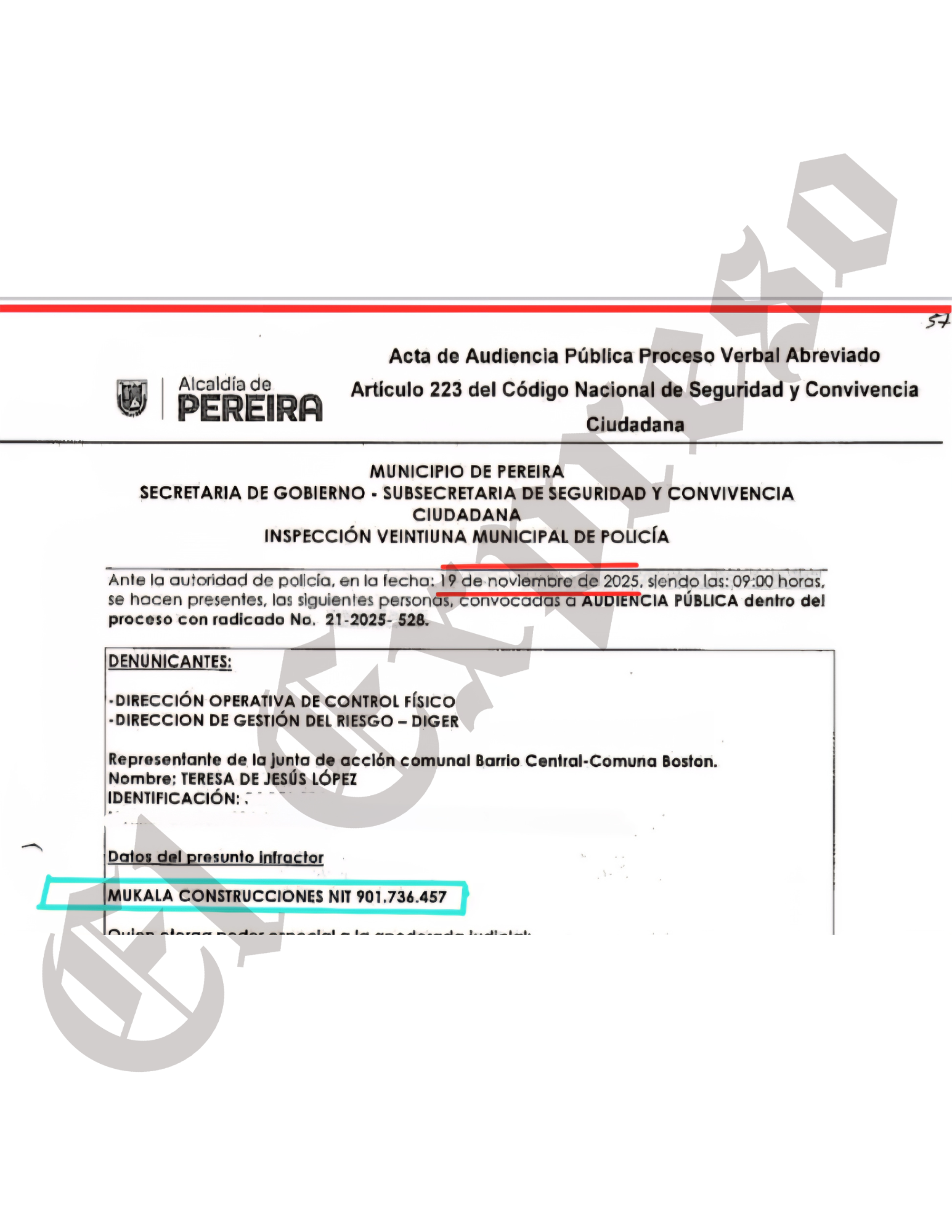juez juan sebastian rangel ojo que los vecinos denuncian danos de la constructora mukala por eso el inspector la suspendio marca de agua 39