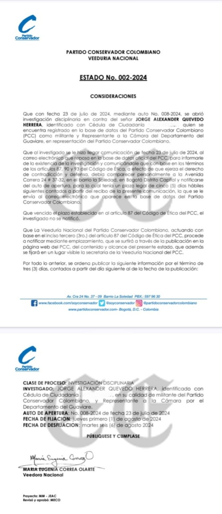 Los antecedentes de más congresistas que apoyan a Felipe Córdoba y a Petro 7 los antecedentes de mas congresistas que apoyan a felipe cordoba y a petro imagen 10