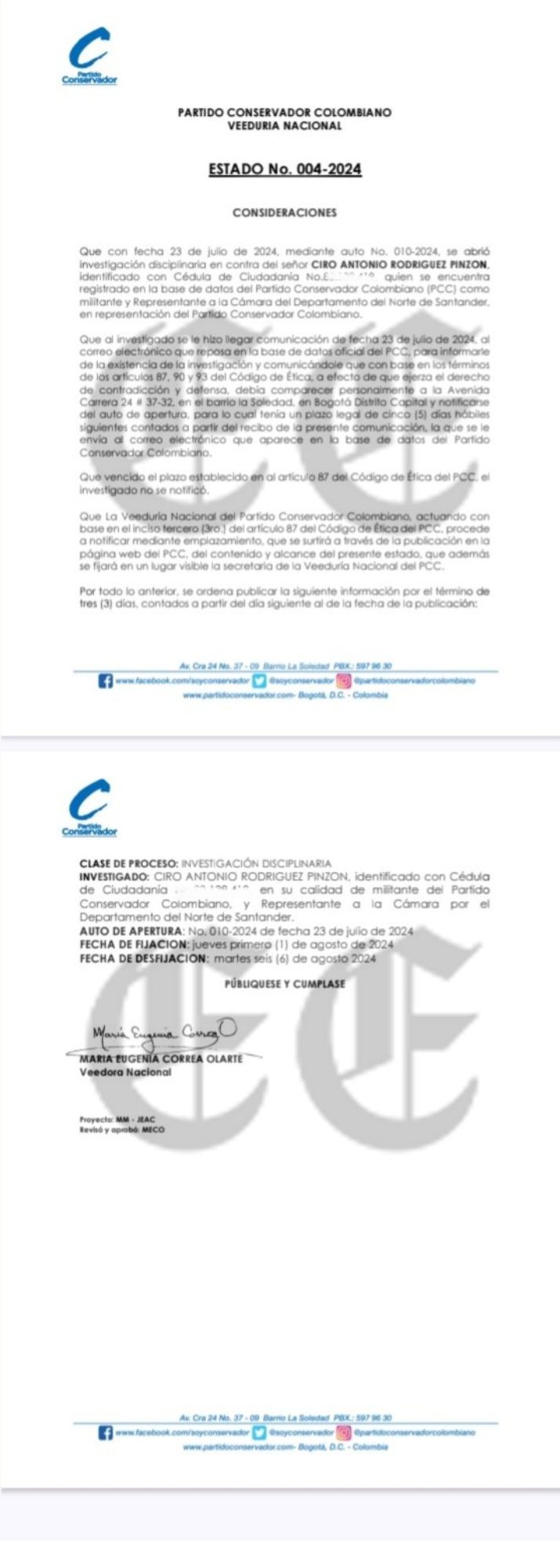 Los antecedentes de más congresistas que apoyan a Felipe Córdoba y a Petro 14 los antecedentes de mas congresistas que apoyan a felipe cordoba y a petro imagen 15