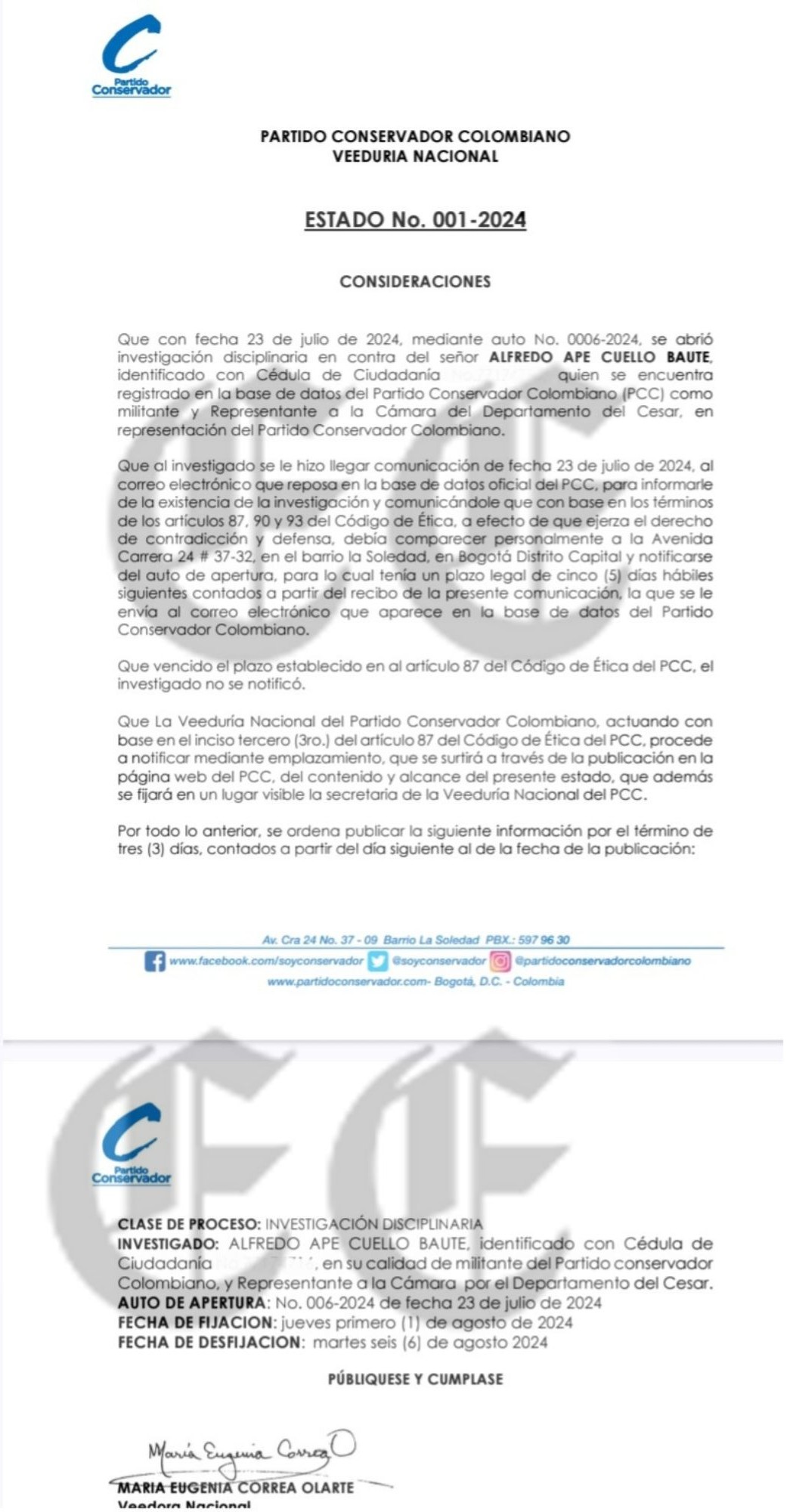 Los antecedentes de más congresistas que apoyan a Felipe Córdoba y a Petro 3 los antecedentes de mas congresistas que apoyan a felipe cordoba y a petro imagen 17