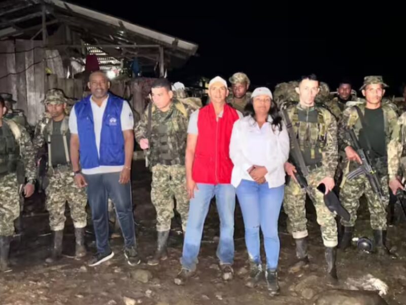 Regresan a la libertad los 18 militares retenidos durante operativo en Chocó
