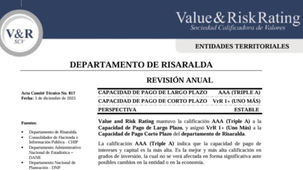 una vez mas risaralda es triple aaa en el manejo de sus finanzas portadas clp web 31