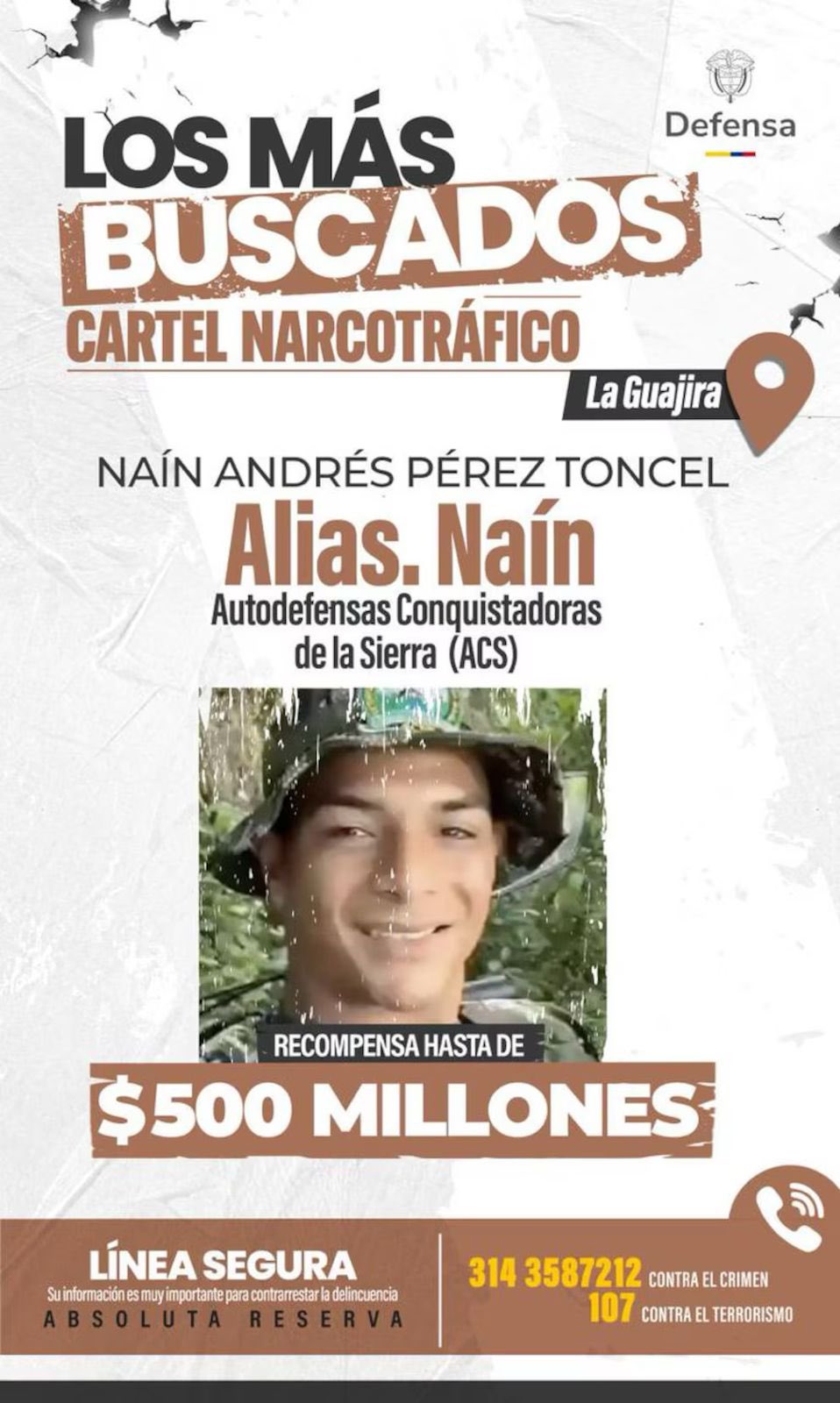 El operativo se desarrolla en zona rural de difícil acceso y continúa sin balance oficial.